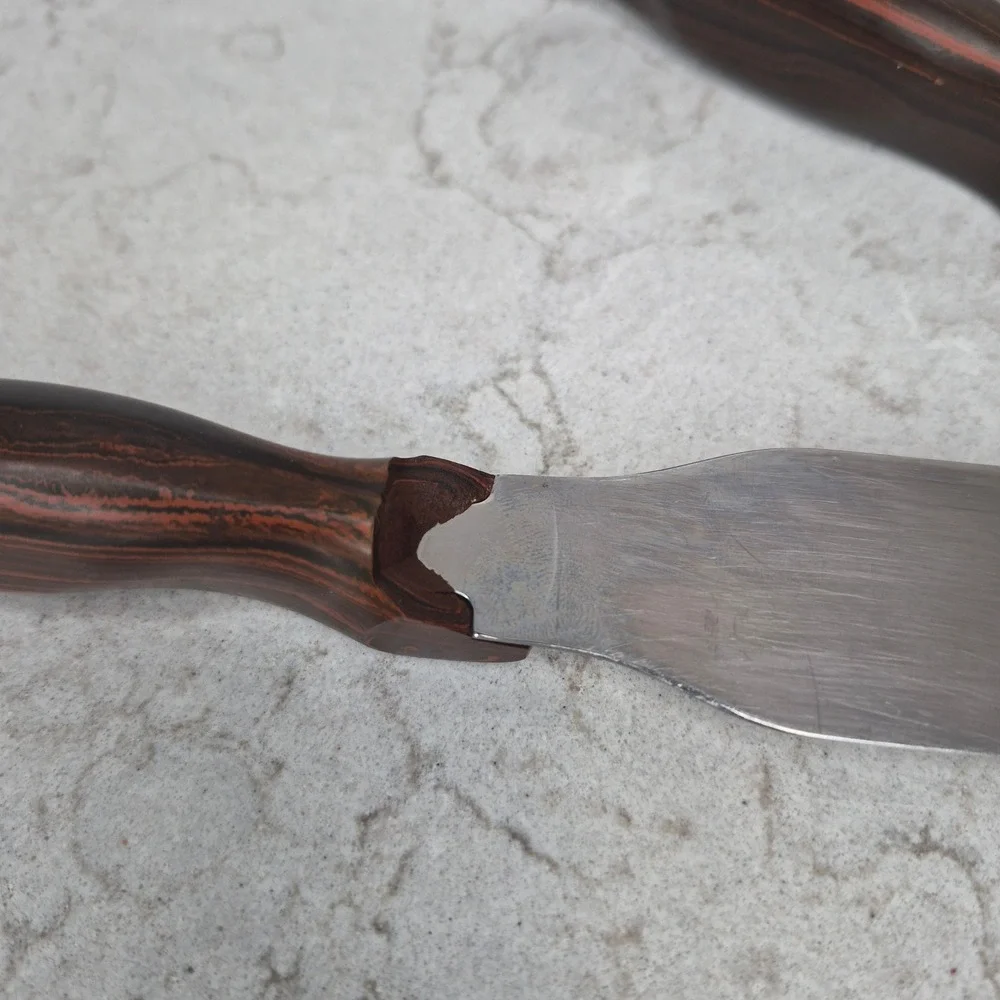 Cutco Vintage 1026 1027 1028 Serving Set Spatula Forks Brown Handle USA